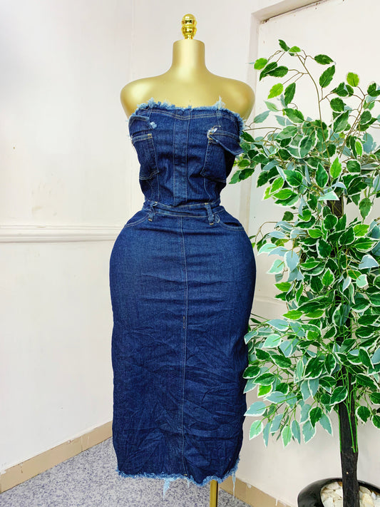 Classy Denim Dress