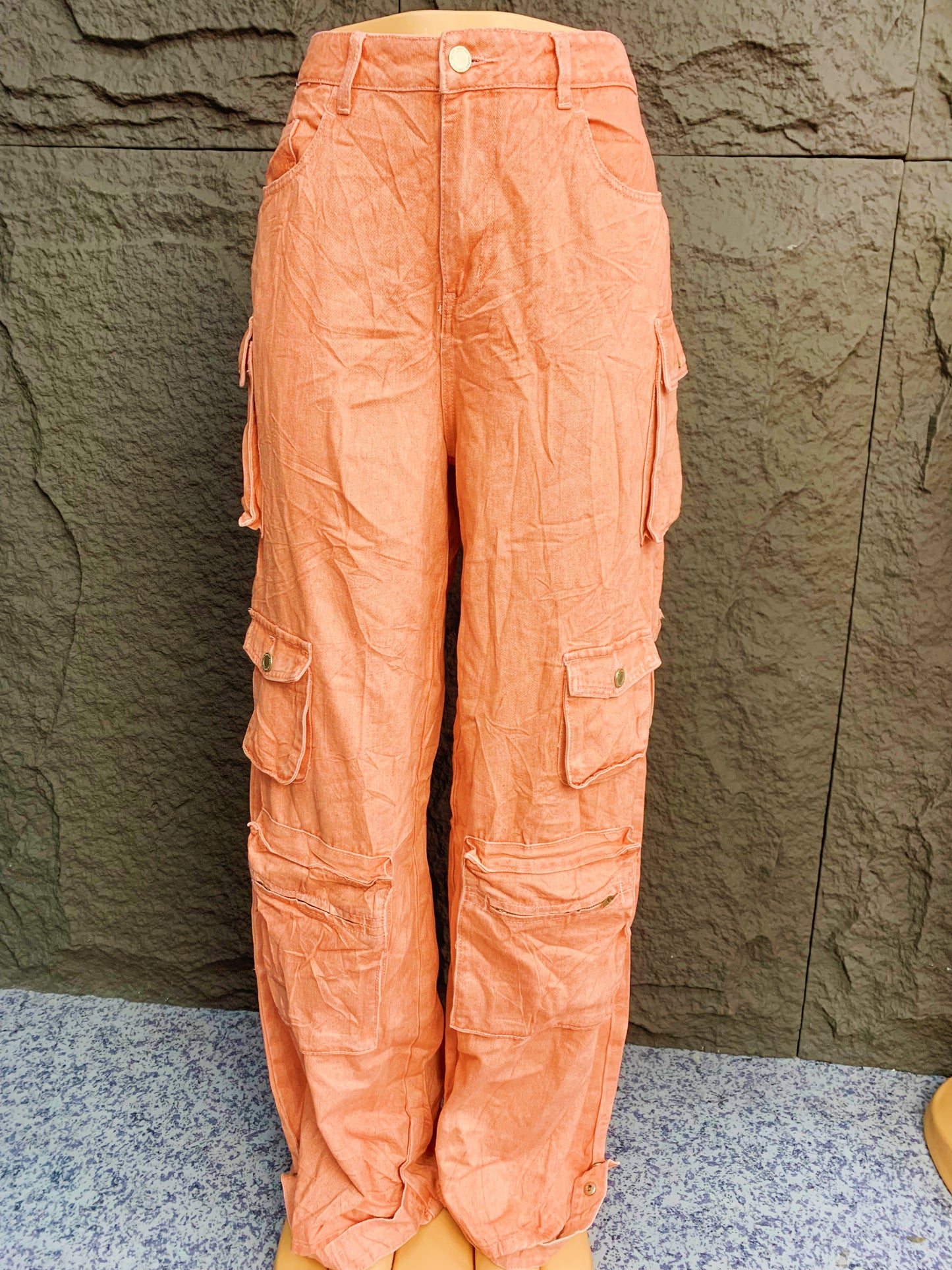 PEACH CARGO TROUSER